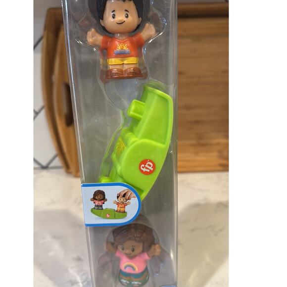 Fisher Price Little People Figures 3pc Set Outdoor Play Seesaw people of color - Picture 4 of 6